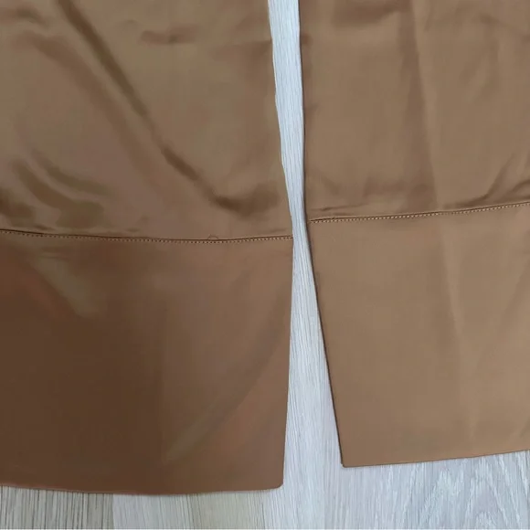 CARBON 38 - SATIN WIDE LEG PANTS - RUST - SIZE M - Picture 6 of 6